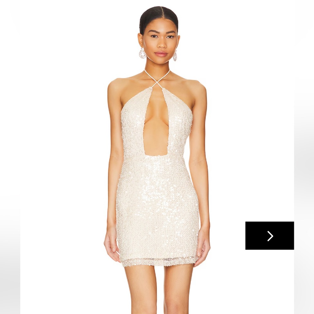 NWT Superdown Champagne Sequin Mini Dress